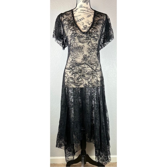 Dolls Kill Dresses & Skirts - Dolls Kill Widow Noir Dearly Departed Lace Dress, size Medium